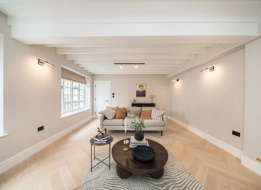 Finished sitting room at Thornton Lodge, Wimbledon